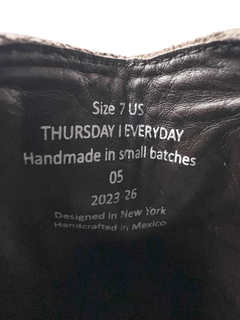 Thursday Boot Company style name
